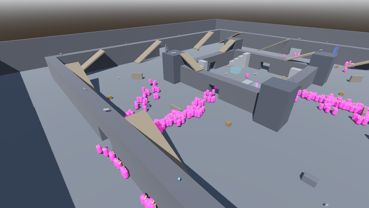 The horde streams across the castle map toward the keep